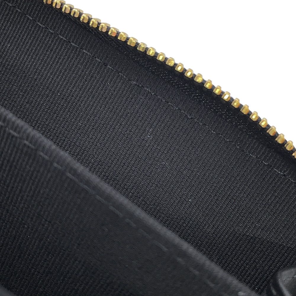 Chanel Coin Purse Quilted CC Logo Caviar Leather Rhinestone Black — view 5