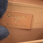 Chanel Coin Purse Quilted CC Logo Caviar Leather Rhinestone — view 6