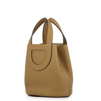 Hermes Tote Bag in the Loop 18 Dune Silver Taurillon Clemence Swift — view 2