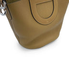 Hermes Tote Bag in the Loop 18 Dune Silver Taurillon Clemence Swift — view 6