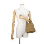 Hermes Tote Bag in the Loop 18 Dune Silver Taurillon Clemence Swift — view 4