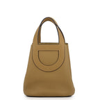 Hermes Tote Bag in the Loop 18 Dune Silver Taurillon Clemence Swift