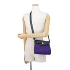 Hermes Shoulder Bag Herbag Zip Mini Purple Black Silver Toile Hunter — view 4