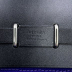 Hermes Shoulder Bag Herbag Zip Mini Purple Black Silver Toile Hunter — view 6