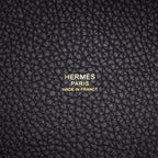 Hermes Handbag Picotin Lock PM Clemence Gold Taurillon — view 6
