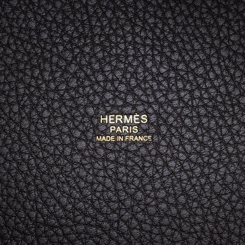 Hermes Handbag Picotin Lock PM Clemence Gold Taurillon — view 6