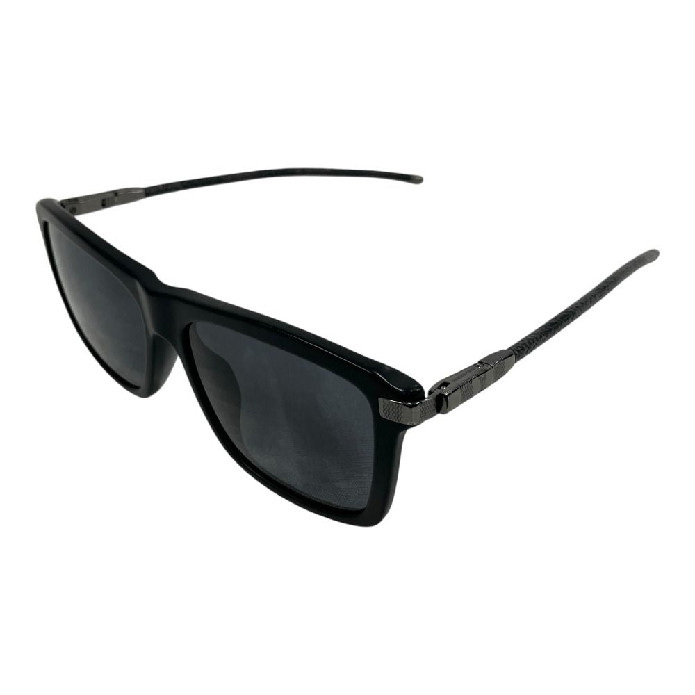 Louis Vuitton Damier Graphite Alliance Sunglasses Eyewear 55 16 Black — view 3