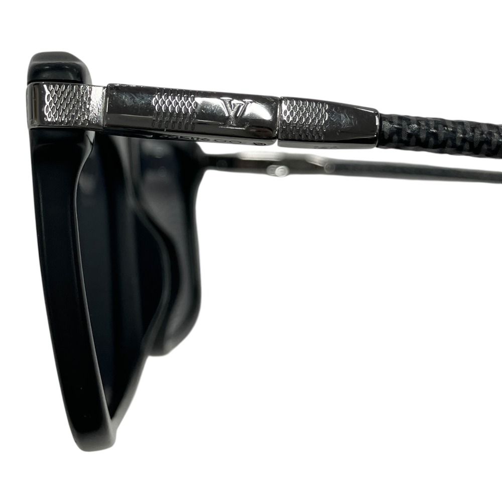 Louis Vuitton Damier Graphite Alliance Sunglasses Eyewear 55 16 Black — view 5