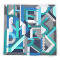 Hermes Carre Geant 140 Perspective Cavaliere Scarf Shawl Green Gray
