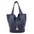 Hermes Picotin Lock MM Eclat Silver Handbag Taurillon