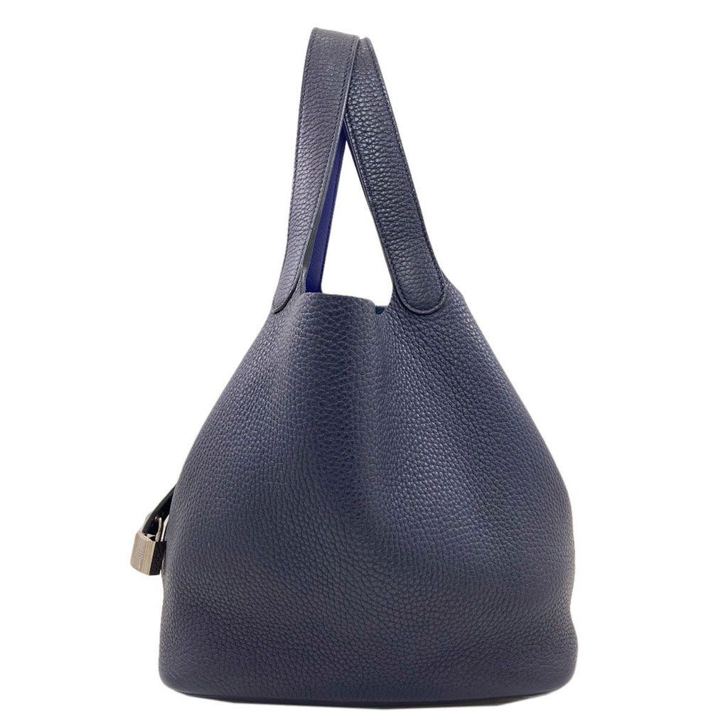 Hermes Picotin Lock MM Eclat Silver Handbag Taurillon — view 3