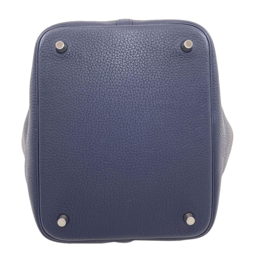 Hermes Picotin Lock MM Eclat Silver Handbag Taurillon — view 4