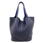 Hermes Picotin Lock MM Eclat Silver Handbag Taurillon — view 2
