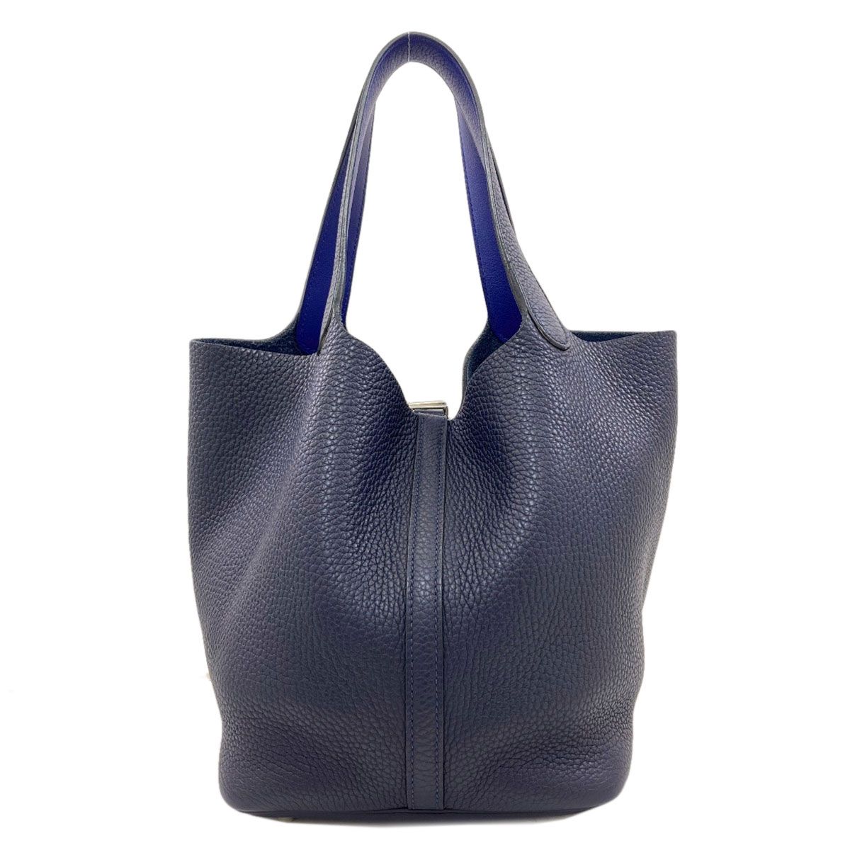 Hermes Picotin Lock MM Eclat Silver Handbag Taurillon — view 2