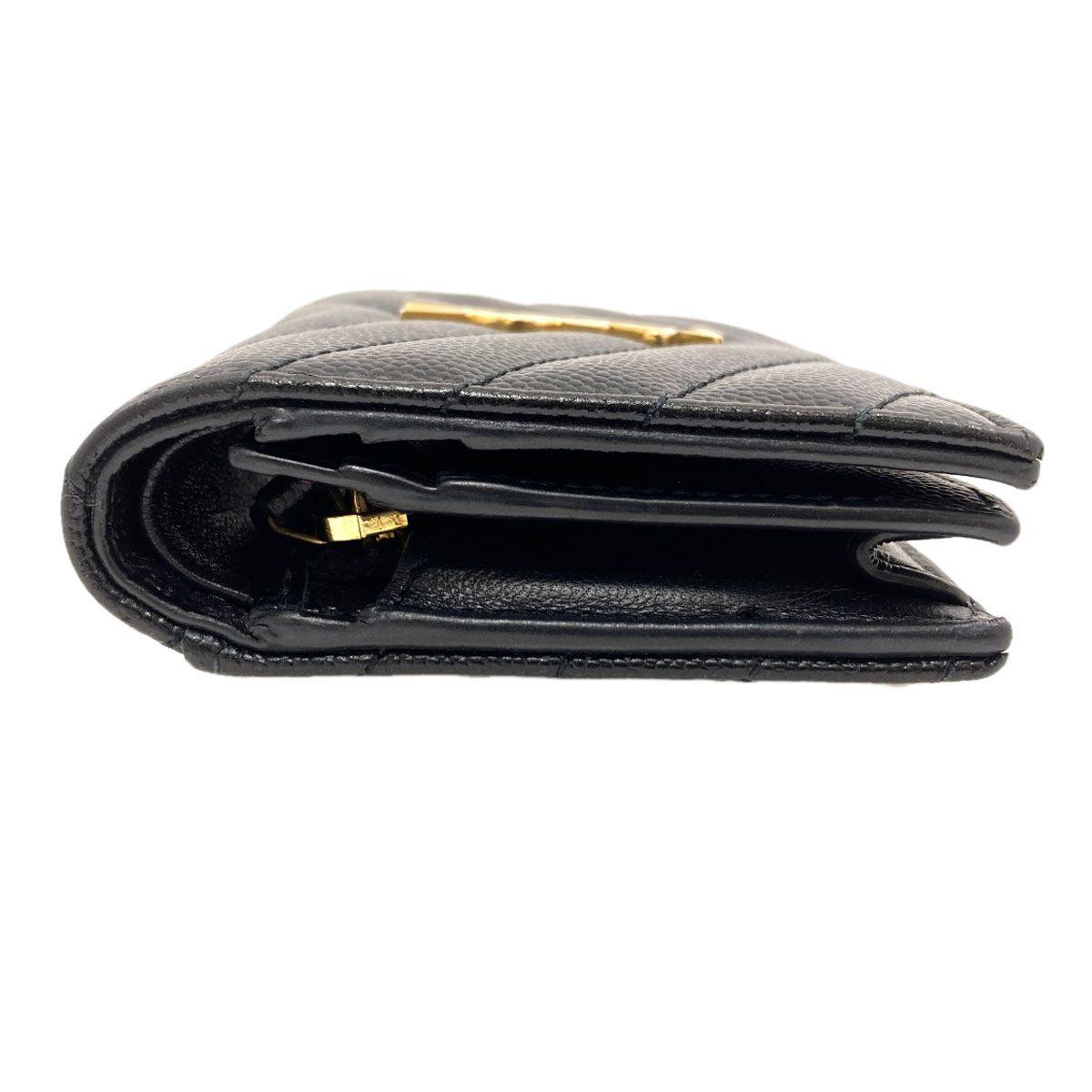 Saint Laurent Cassandra Bifold Wallet Leather — view 3