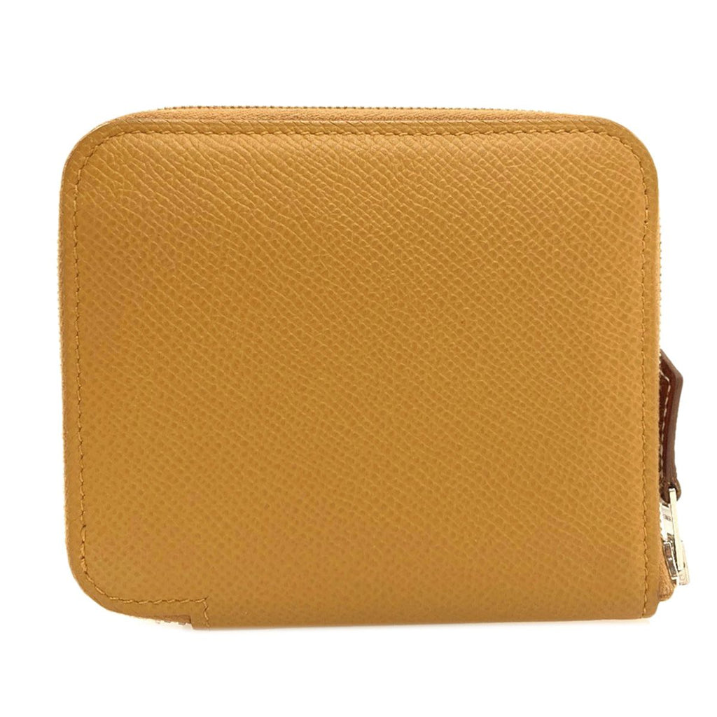 Hermes Azap Silk'in Compact Silver Bifold Wallet Epsom — view 2