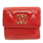 Chanel 19 Small Flap Wallet Bifold with Coin Purse Lambskin