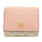Gucci Double G Bicolor Medium Wallet Bifold Leather