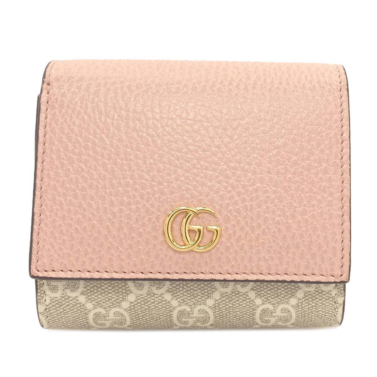 Gucci Double G Bicolor Medium Wallet Bifold Leather