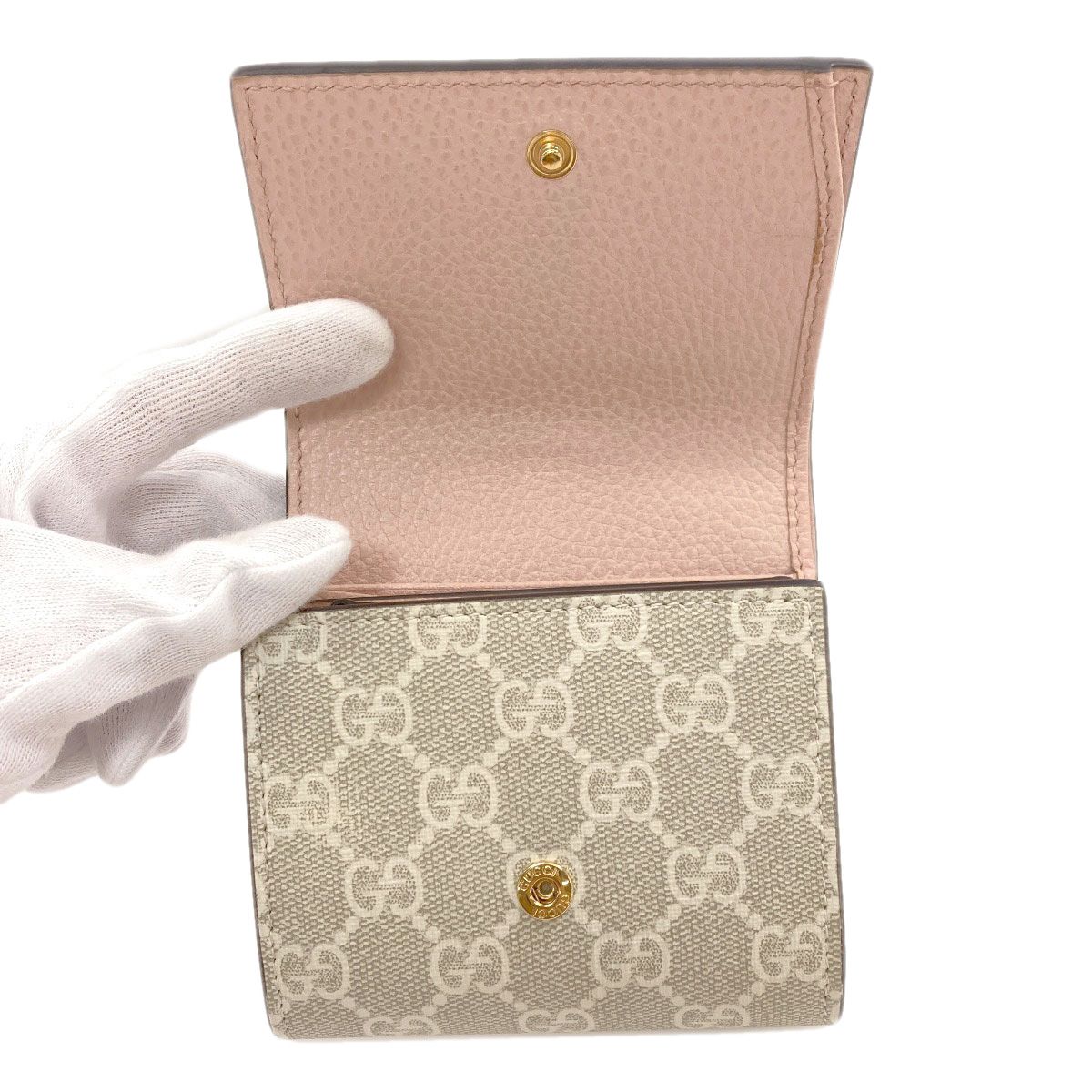 Gucci Double G Bicolor Medium Wallet Bifold Leather — view 4