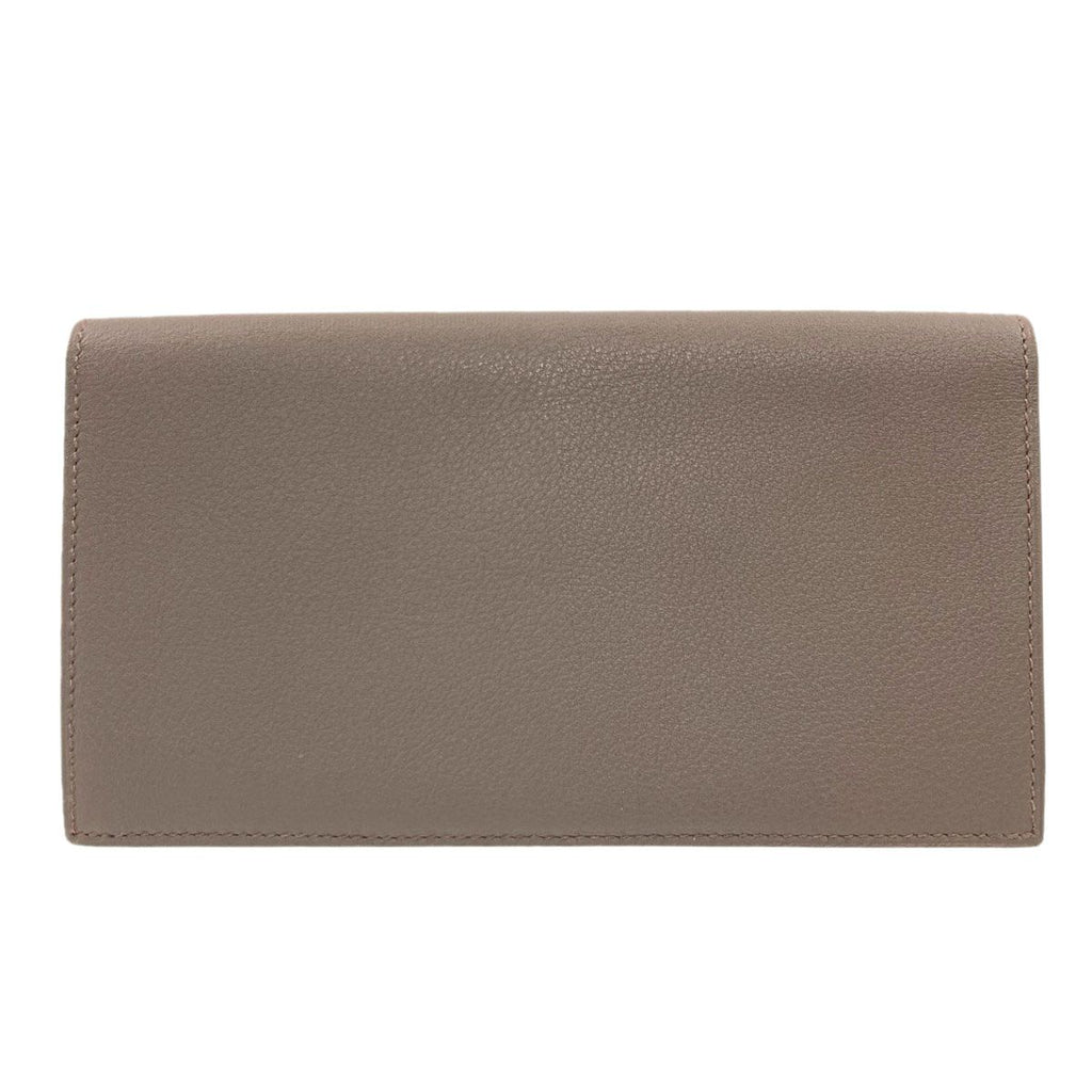 Hermes Citizen Twill Long Etain Silver Wallet Evercolor — view 2