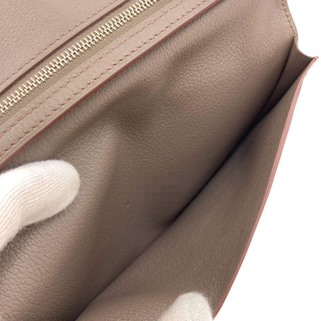 Hermes Citizen Twill Long Etain Silver Wallet Evercolor — view 6