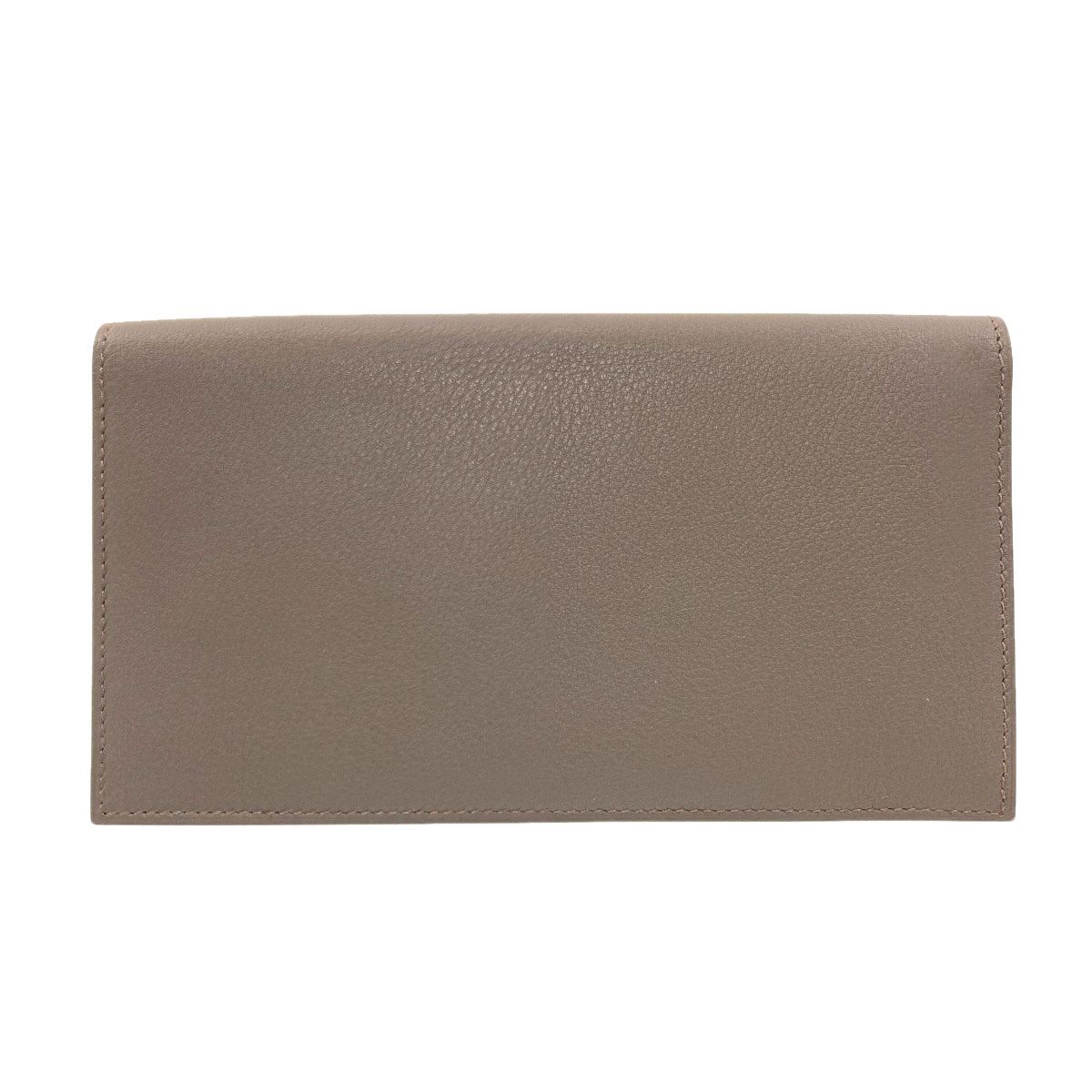 Hermes Citizen Twill Long Etain Silver Wallet Evercolor