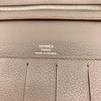 Hermes Citizen Twill Long Etain Silver Wallet Evercolor — view 7