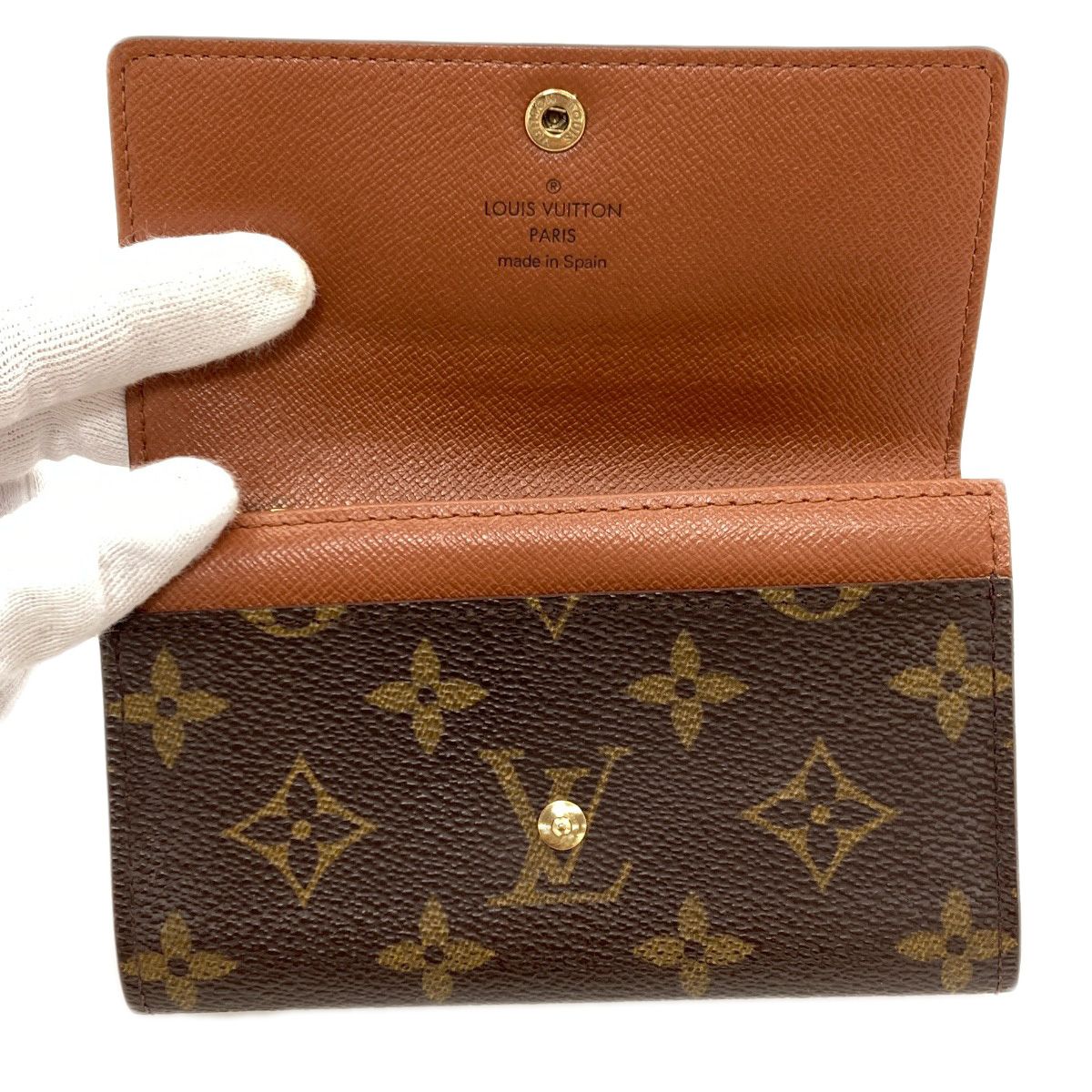 Louis Vuitton Porto Monnaie Zip Bifold Wallet Monogram Canvas — view 4