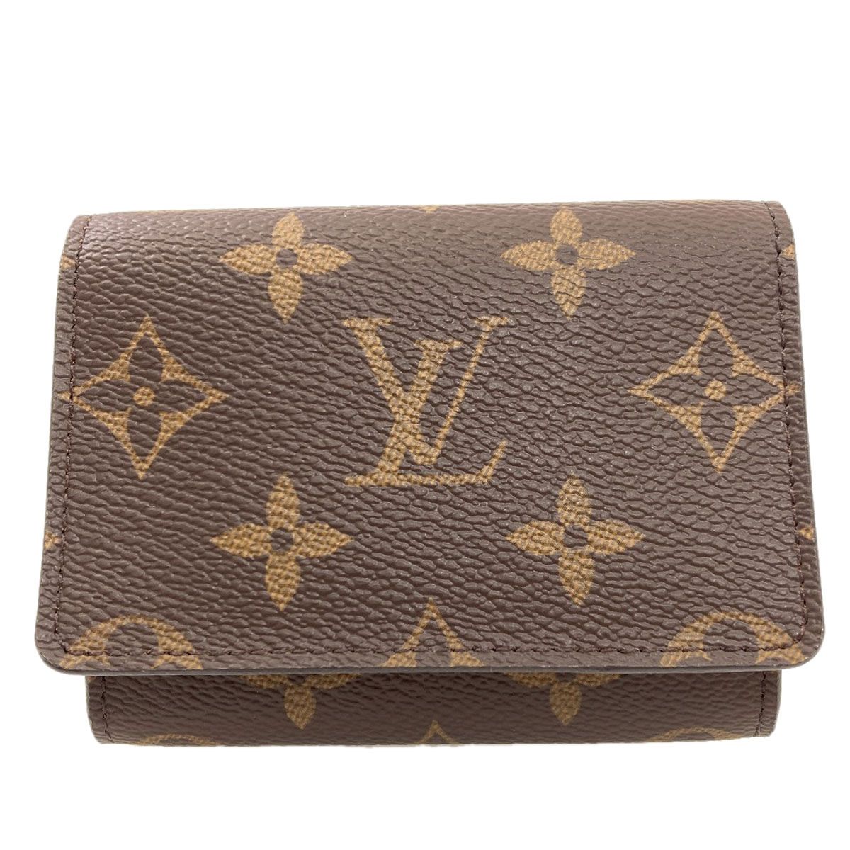 Louis Vuitton Envelope Business Card Holder Case Monogram Canvas