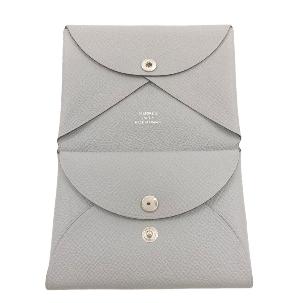 Hermes Kaldi Duo Silver Card Case Epsom — view 4