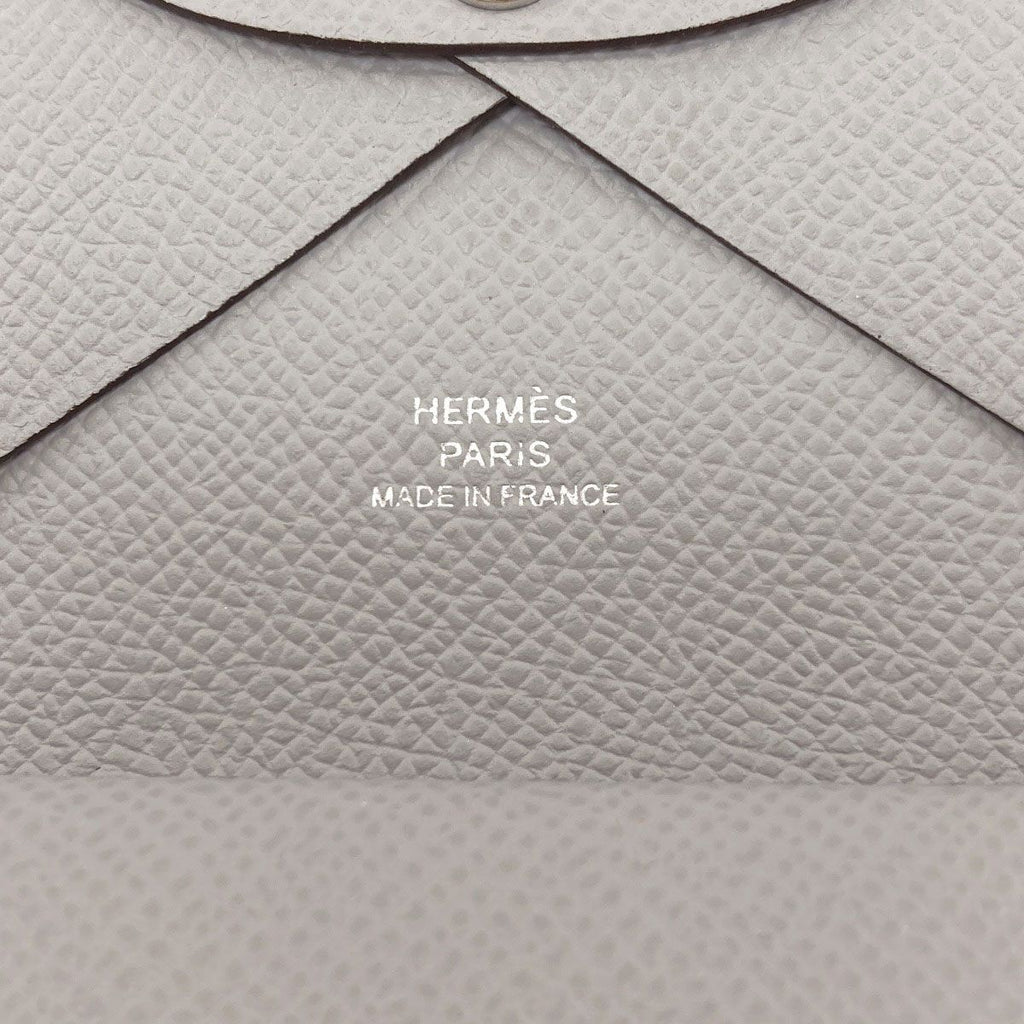 Hermes Kaldi Duo Silver Card Case Epsom — view 6