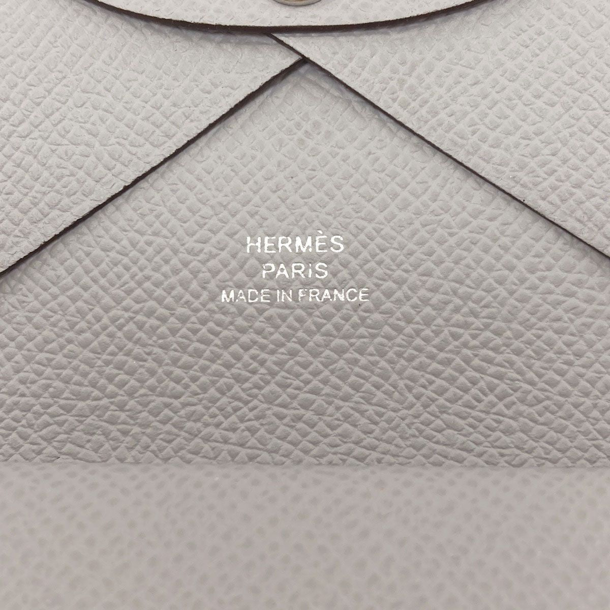 Hermes Kaldi Duo Silver Card Case Epsom — view 6
