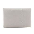 Hermes Kaldi Duo Silver Card Case Epsom