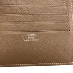 Hermes Citizen Twill Compact Silk'in Etaupe Bifold Wallet Taurillon Clemence — view 6