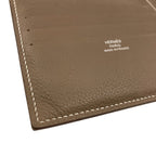 Hermes Citizen Twill Compact Silk'in Etaupe Bifold Wallet Taurillon Clemence — view 8