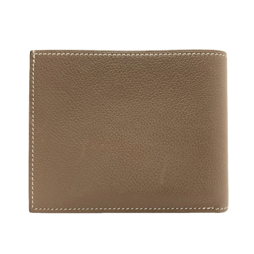Hermes Citizen Twill Compact Silk'in Etaupe Bifold Wallet Taurillon Clemence — view 2