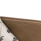 Hermes Citizen Twill Compact Silk'in Etaupe Bifold Wallet Taurillon Clemence — view 7