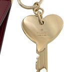 Gucci Heart Shape Key Chain Key Holder Leather Metal — view 4