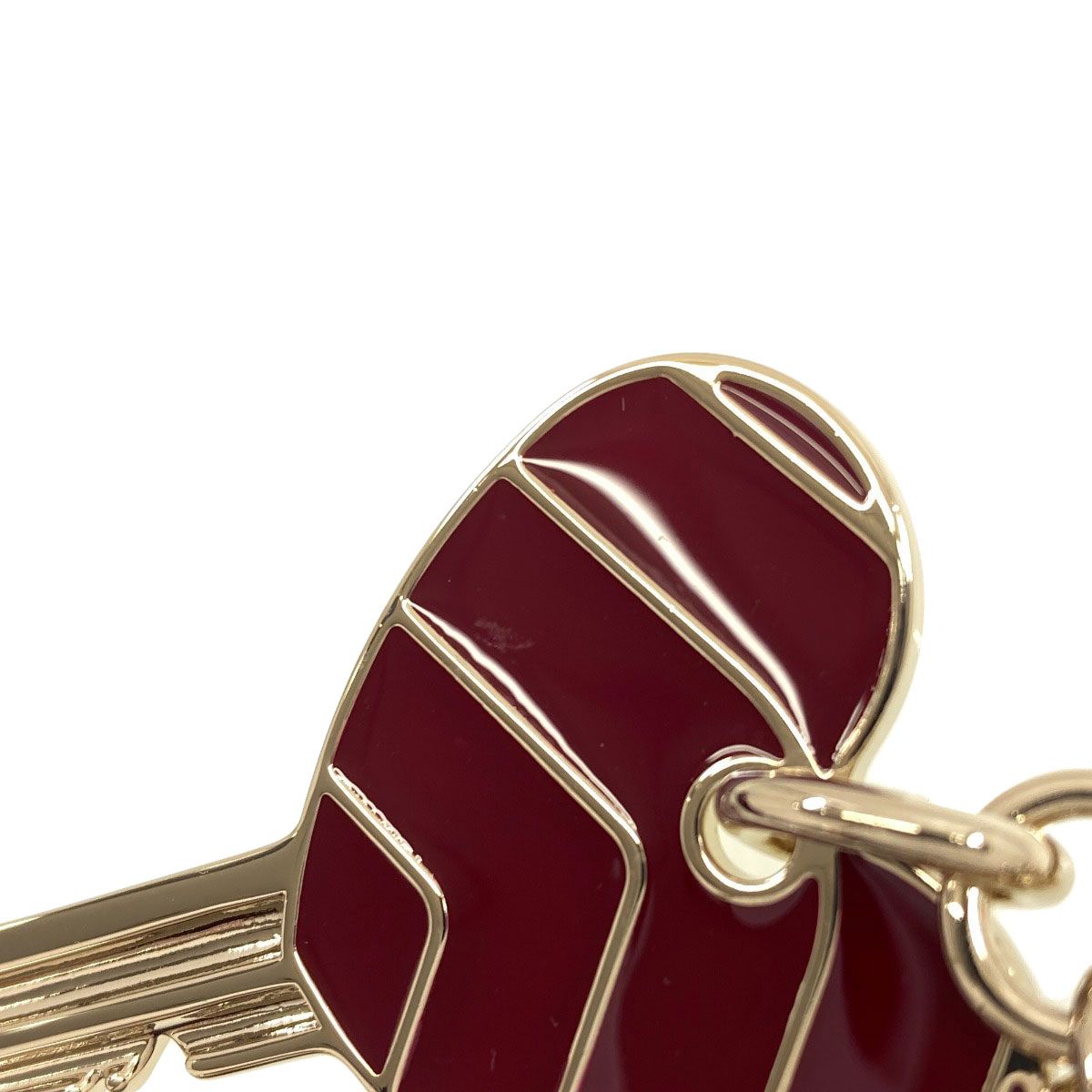 Gucci Heart Shape Key Chain Key Holder Leather Metal — view 5