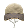 Louis Vuitton Cap My Essential Monogram Leather Silk Blend Baseball Cap Hat
