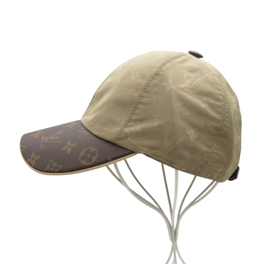 Louis Vuitton Cap My Essential Monogram Leather Silk Blend Baseball Cap Hat — view 2