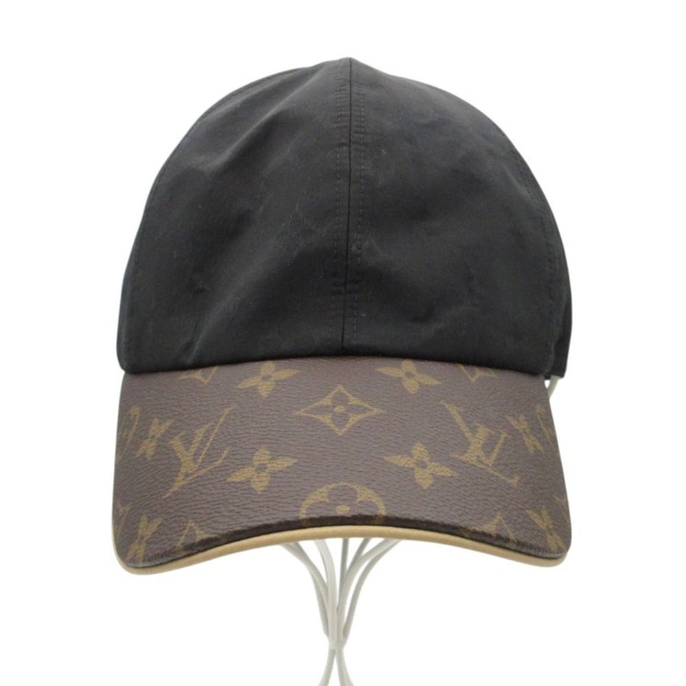 Louis Vuitton Cap LV Get Ready Monogram Leather Silk Blend Baseball Cap Hat