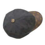 Louis Vuitton Cap LV Get Ready Monogram Leather Silk Blend Baseball Cap Hat — view 5