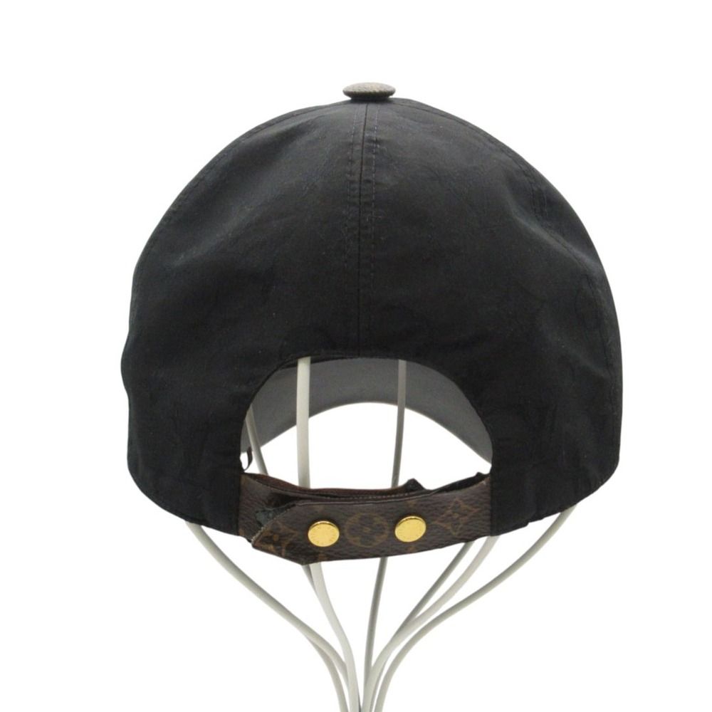 Louis Vuitton Cap LV Get Ready Monogram Leather Silk Blend Baseball Cap Hat — view 3