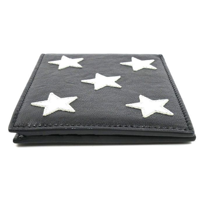Saint Laurent Star Motif Bifold Wallet Black — view 4