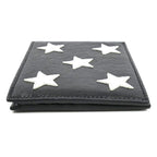 Saint Laurent Star Motif Bifold Wallet Black — view 4