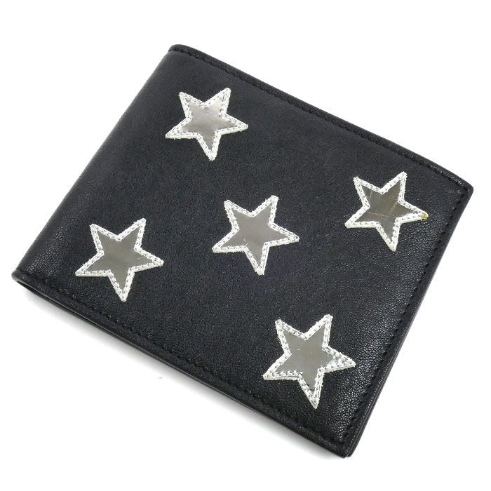 Saint Laurent Star Motif Bifold Wallet Black — view 2
