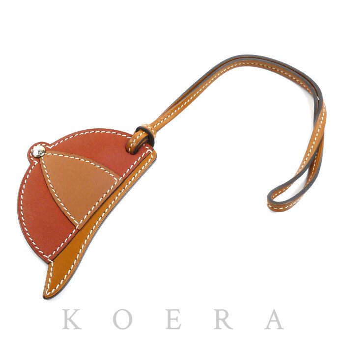 Hermes Bag Charm Paddock Bombay Key Holder Brown