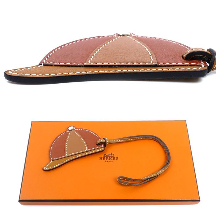 Hermes Bag Charm Paddock Bombay Key Holder Brown — view 5